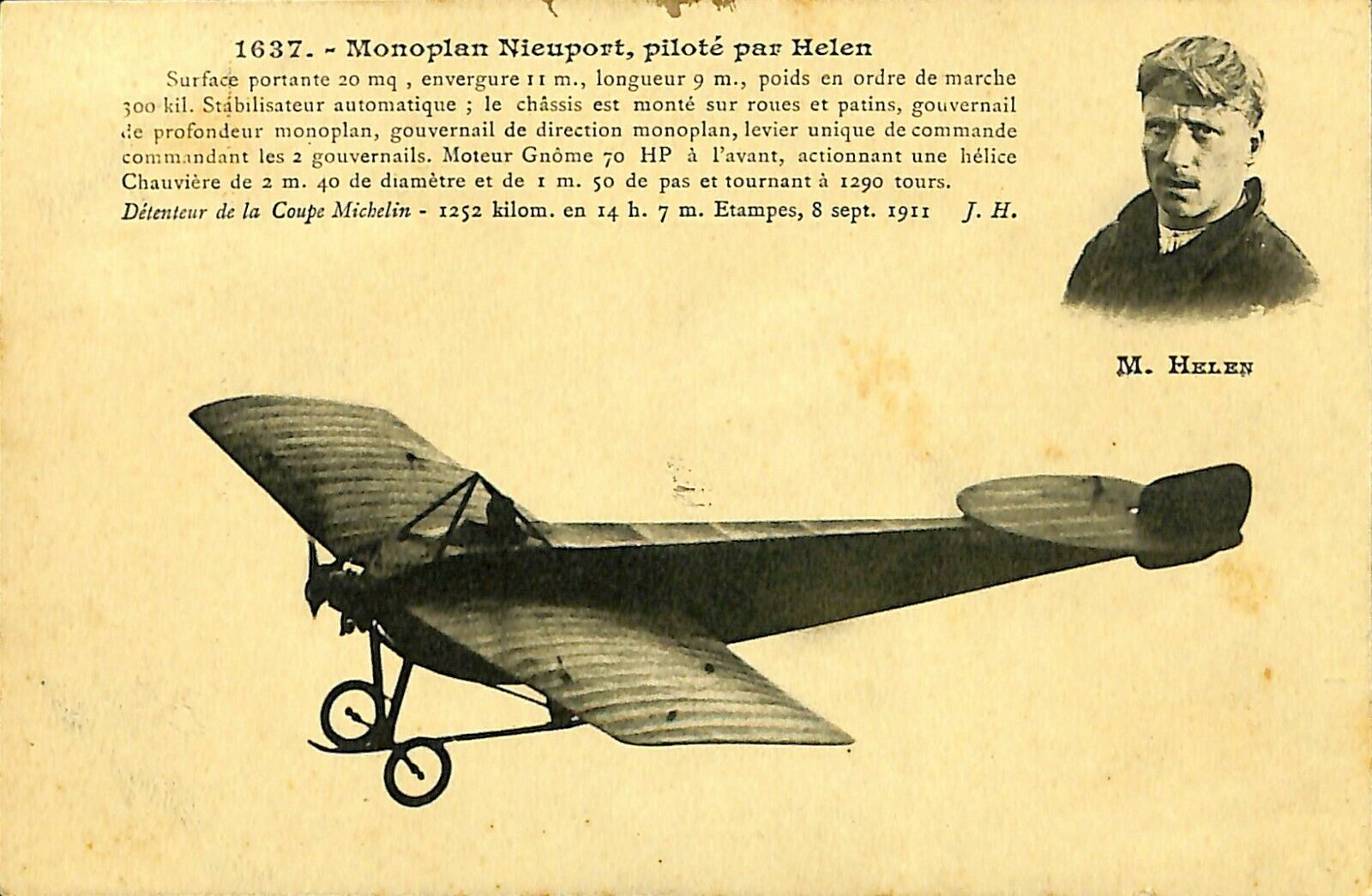 Nieport IIG flown by Emmanuel Helen | Le Corbeau | Circuit d'anjou